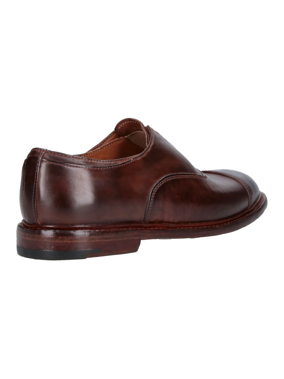 Premiata Brown Abner Worn-Effect Leather Derby Shoes Bruin