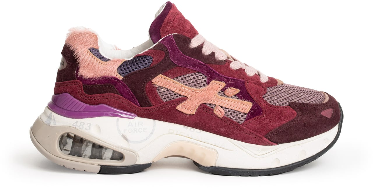 Premiata Sneakers Burgundyrose Rood