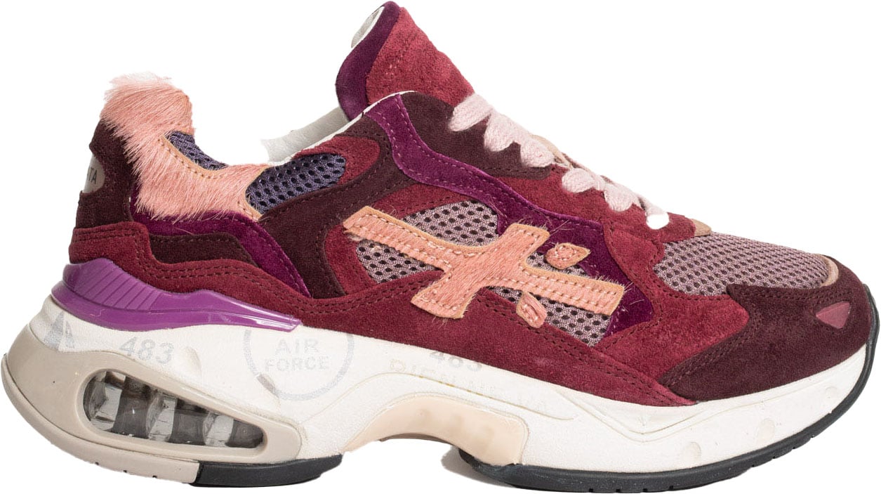 Premiata Sneakers Burgundyrose Rood