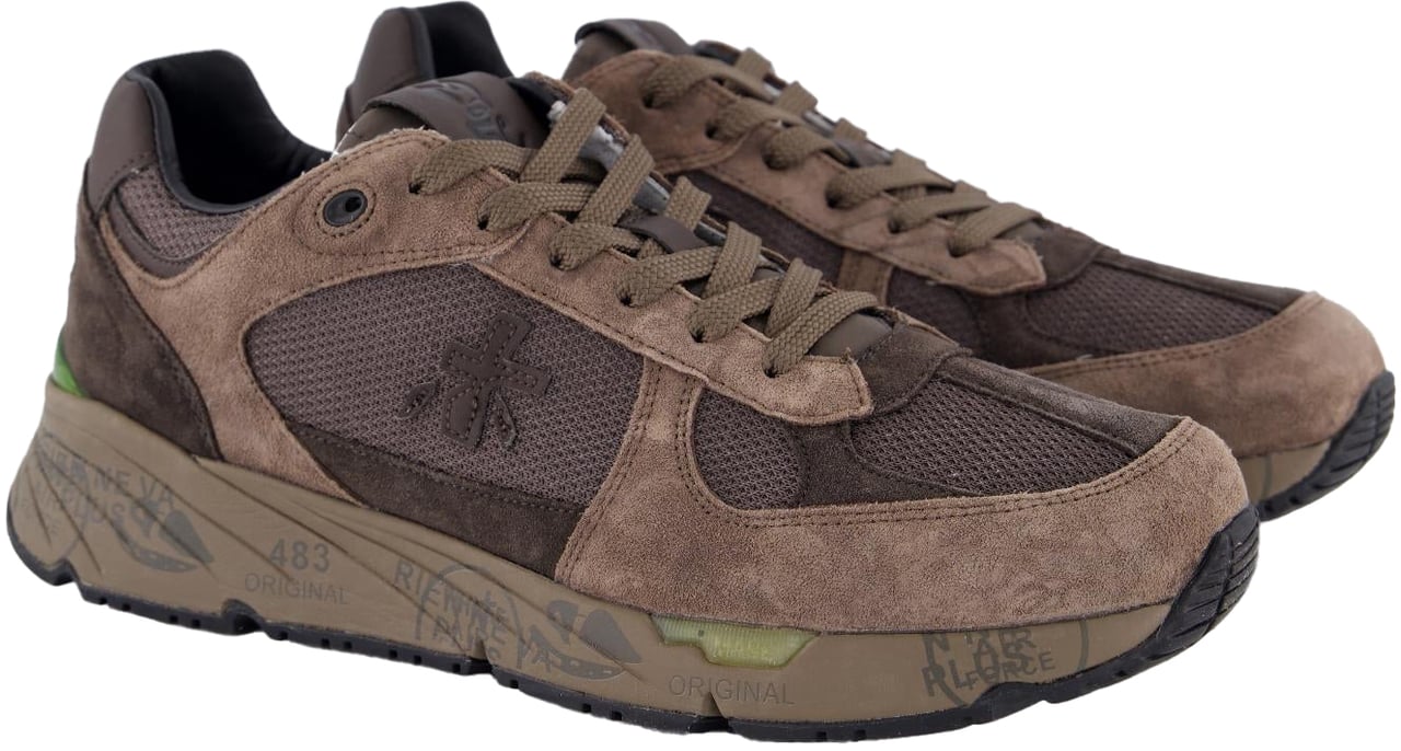 Premiata Heren Mase Sneaker Bruin Bruin