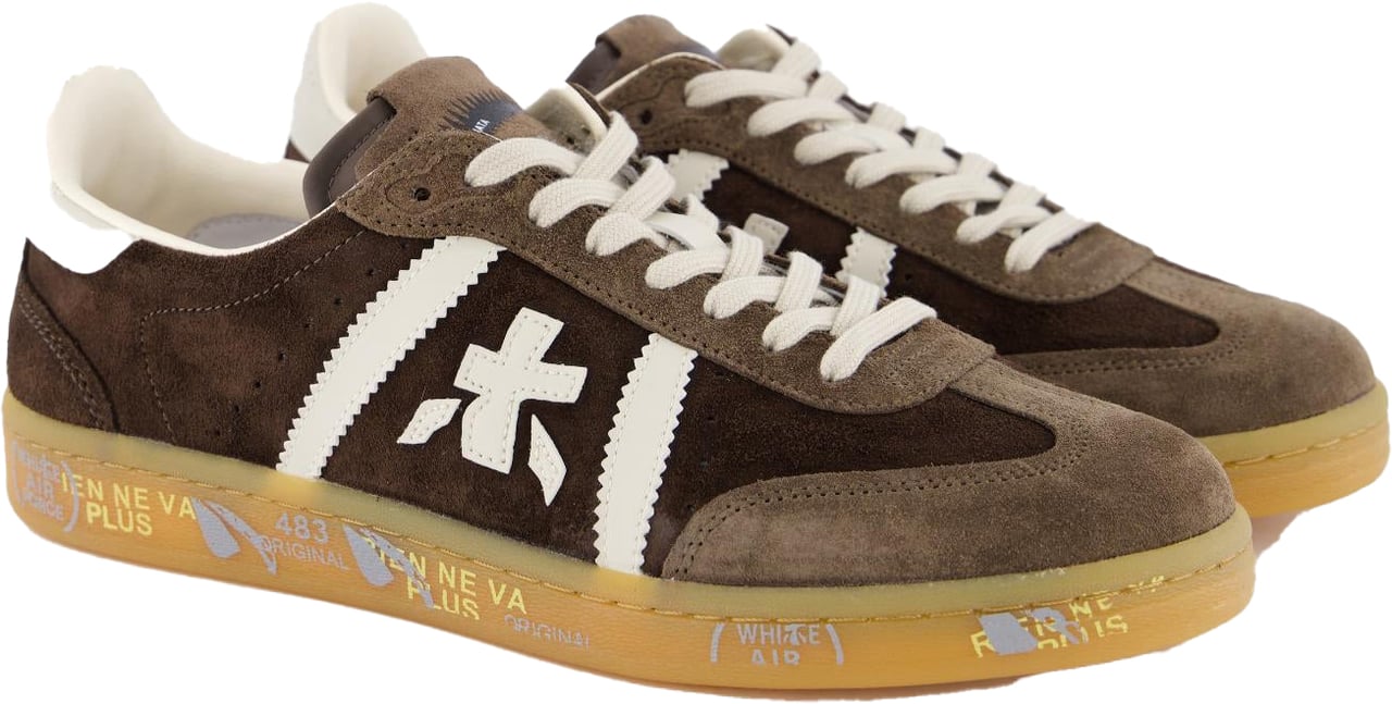 Premiata Heren Bonnie Sneaker Bruin Bruin