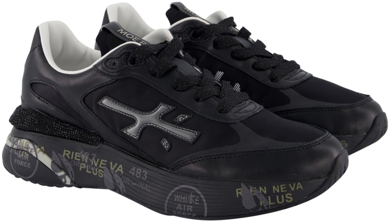 Premiata Sneakers Stoere Zwarte Sneakers Premiata Dames Moerund