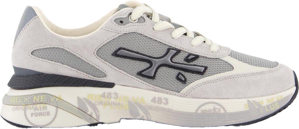 Premiata Heren Moerun Sneaker Grijs Grijs