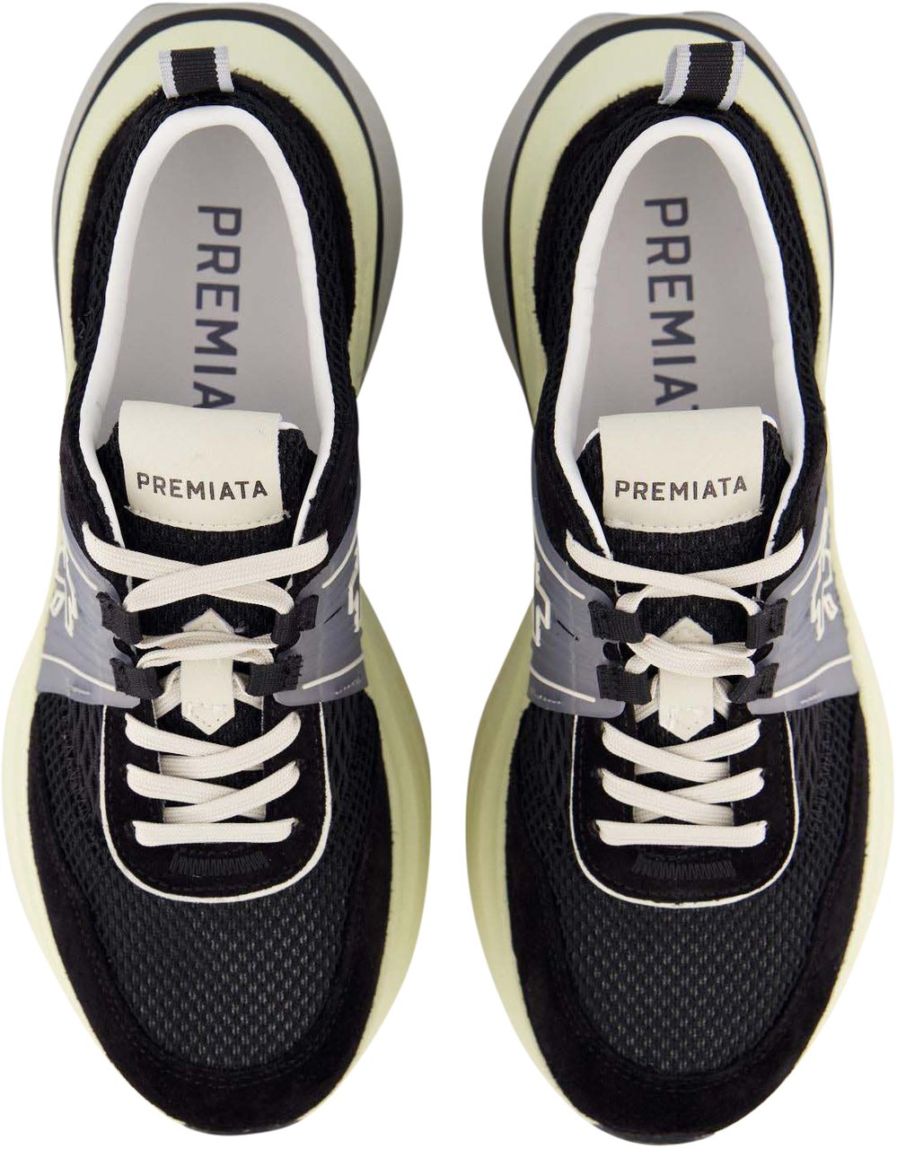 Premiata Dames Hill Sneaker Zwart Zwart