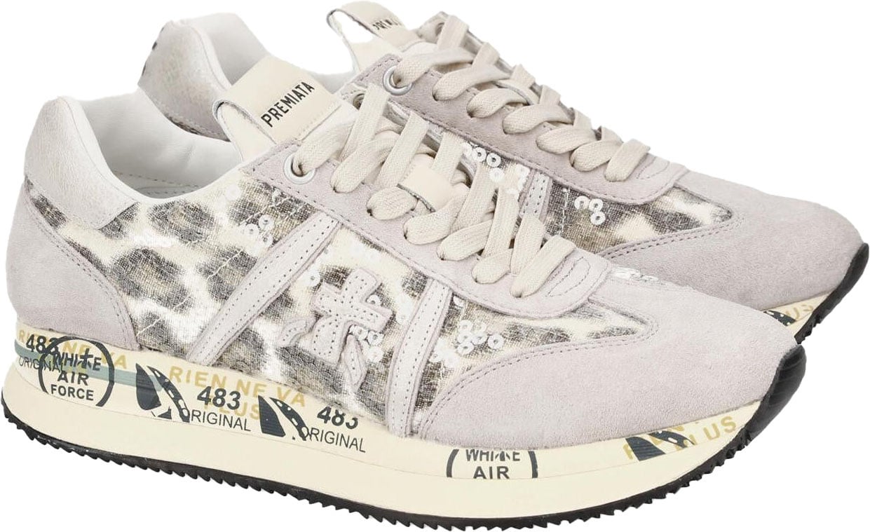 Premiata Dames Conny Grijs