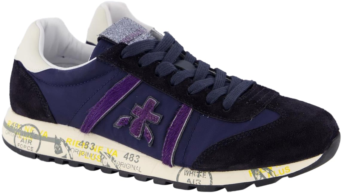 Premiata Dames Lucy Sneaker Blauw/Paars Blauw