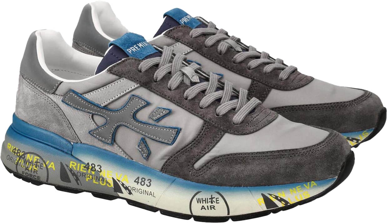 Premiata Heren Mick Sneaker Grijs Grijs