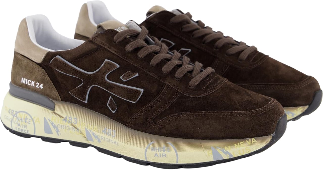 Premiata Heren Mick Sneaker Bruin Bruin