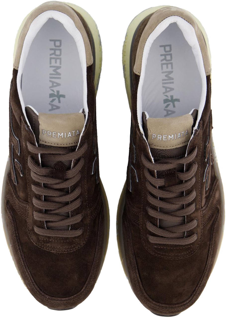 Premiata Heren Mick Sneaker Bruin Bruin