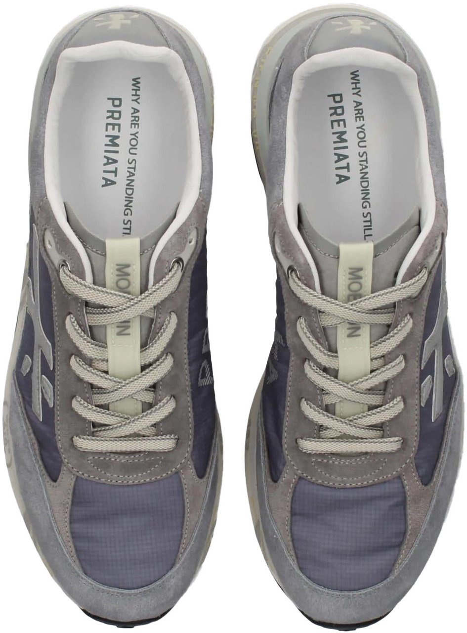 Premiata Heren Moerun Sneaker Blauw Blauw