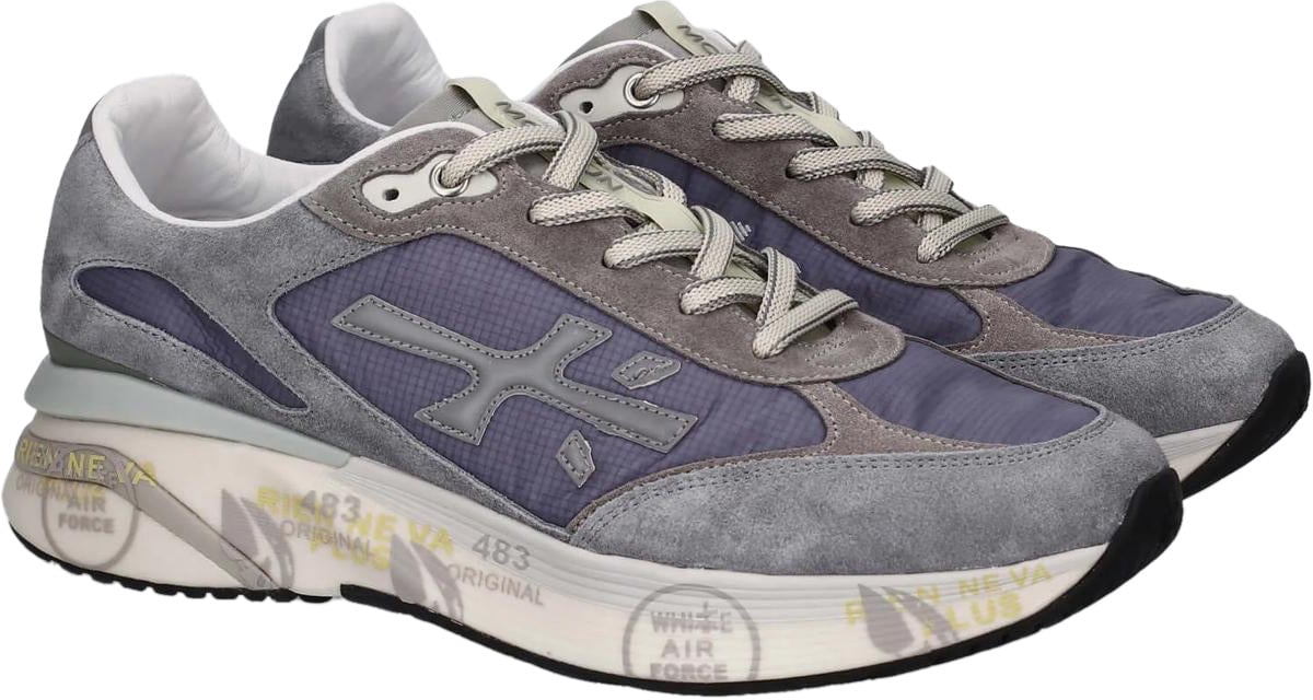 Premiata Heren Moerun Sneaker Blauw Blauw