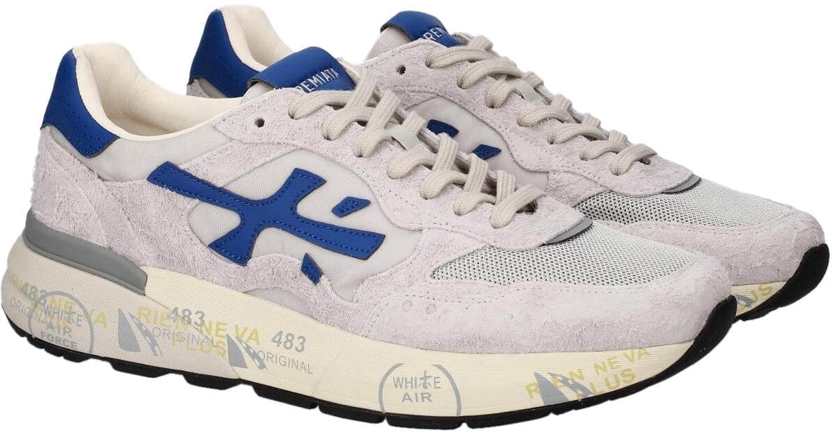 Premiata Heren Mick Sneaker Wit Wit