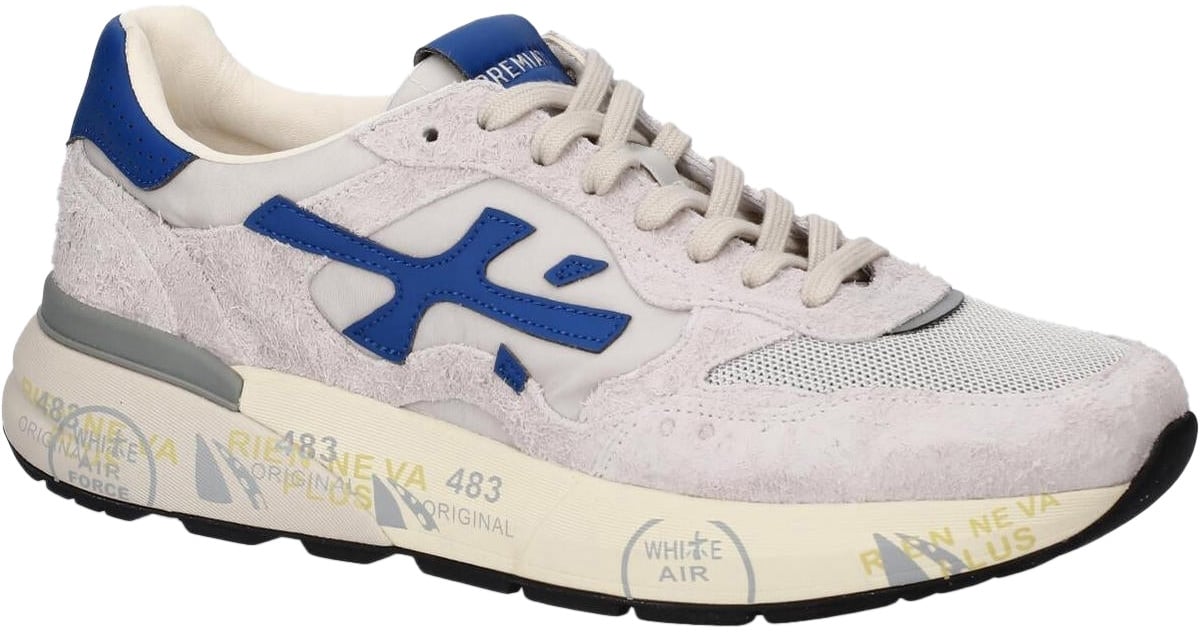 Premiata Heren Mick Sneaker Wit Wit