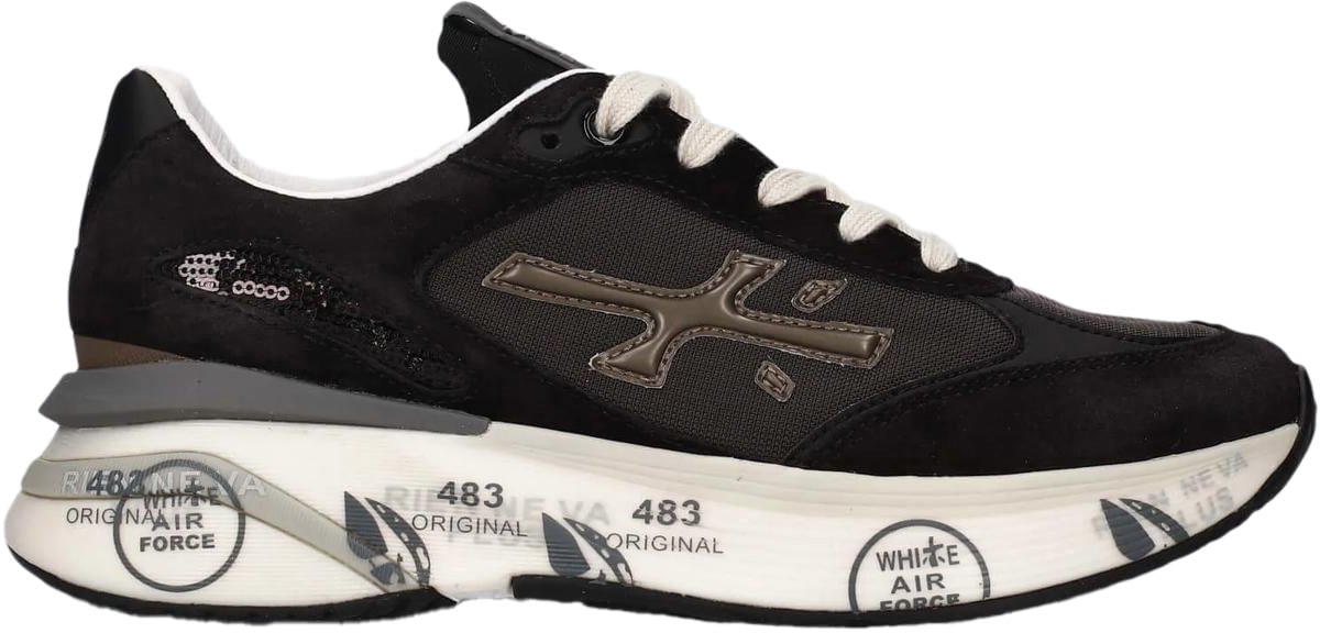 Premiata Dames Moerun Sneaker Blauw Blauw