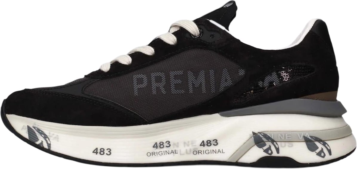 Premiata Dames Moerun Sneaker Blauw Blauw