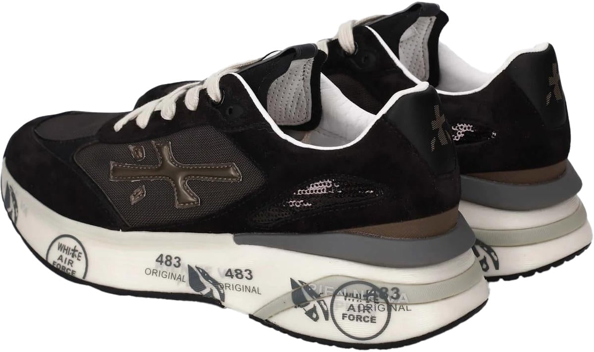 Premiata Dames Moerun Sneaker Blauw Blauw