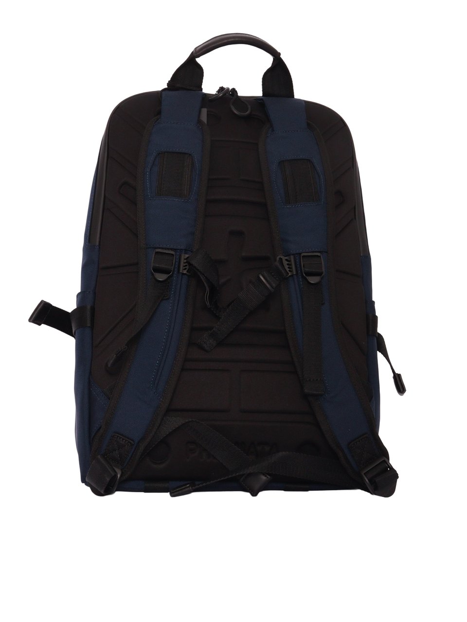 Premiata Ventura Black Nylon Leather Backpack Zwart