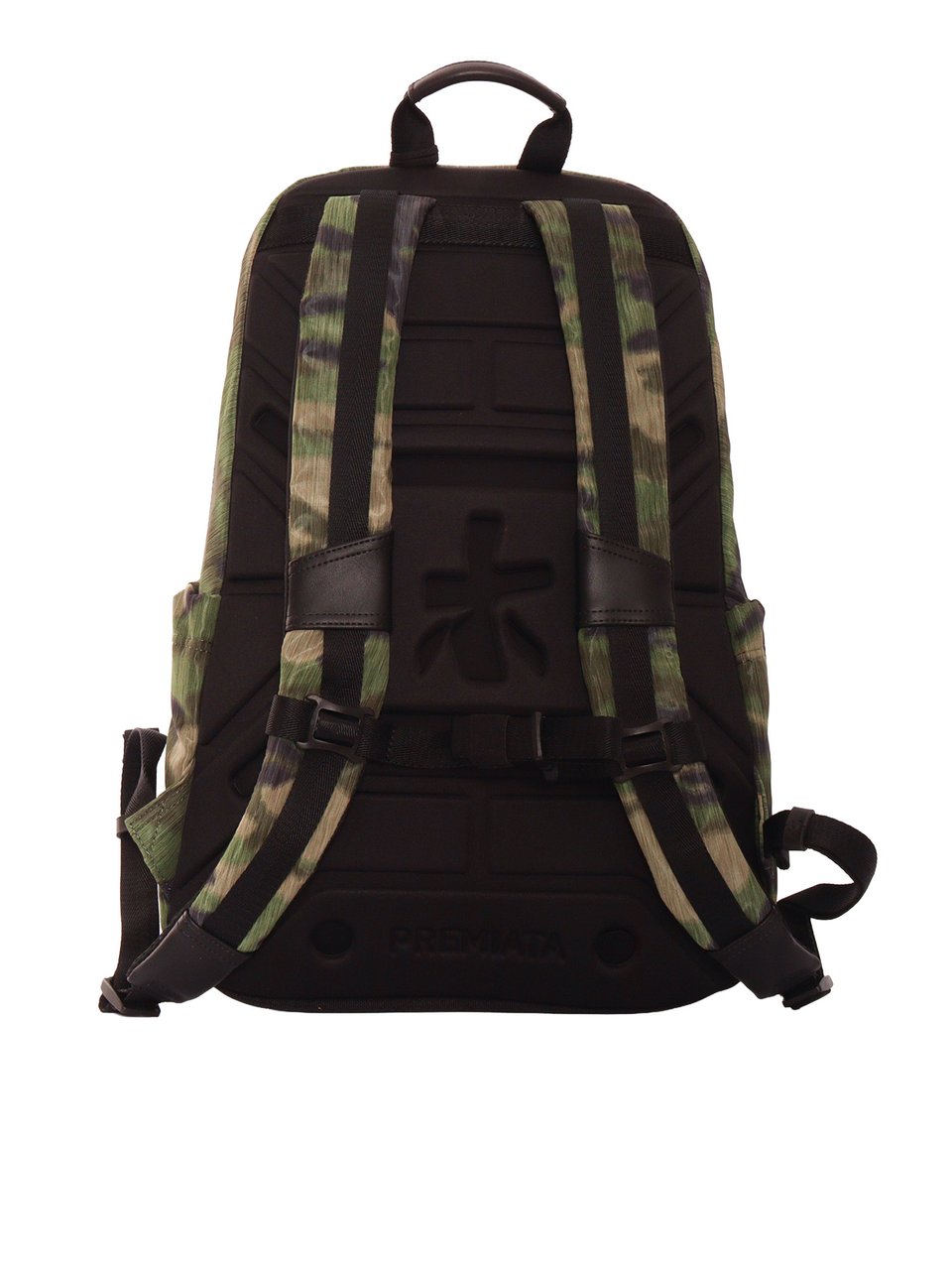 Premiata Wonder Camouflage Leather Accent Backpack Groen