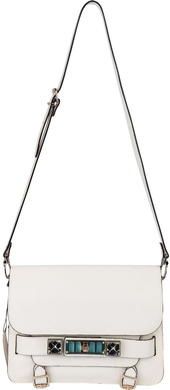 Proenza Schouler Proenza White Leather Schouler Crossbody Bag Wit