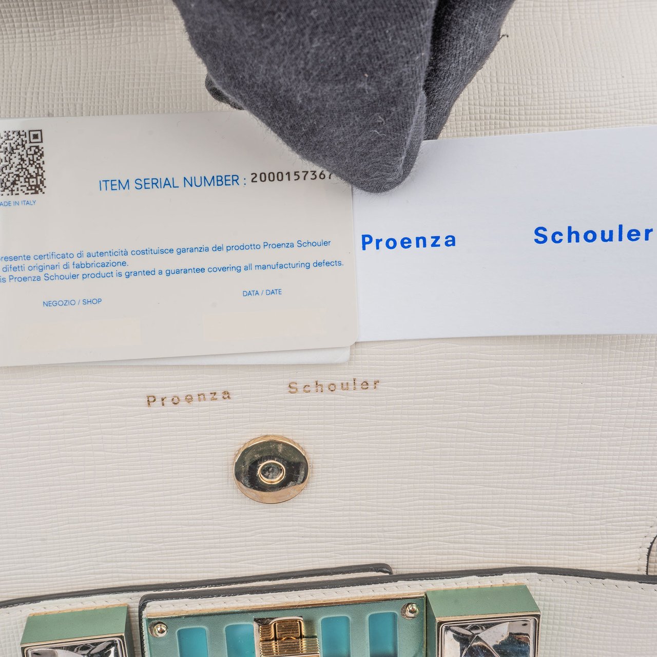 Proenza Schouler Proenza White Leather Schouler Crossbody Bag Wit