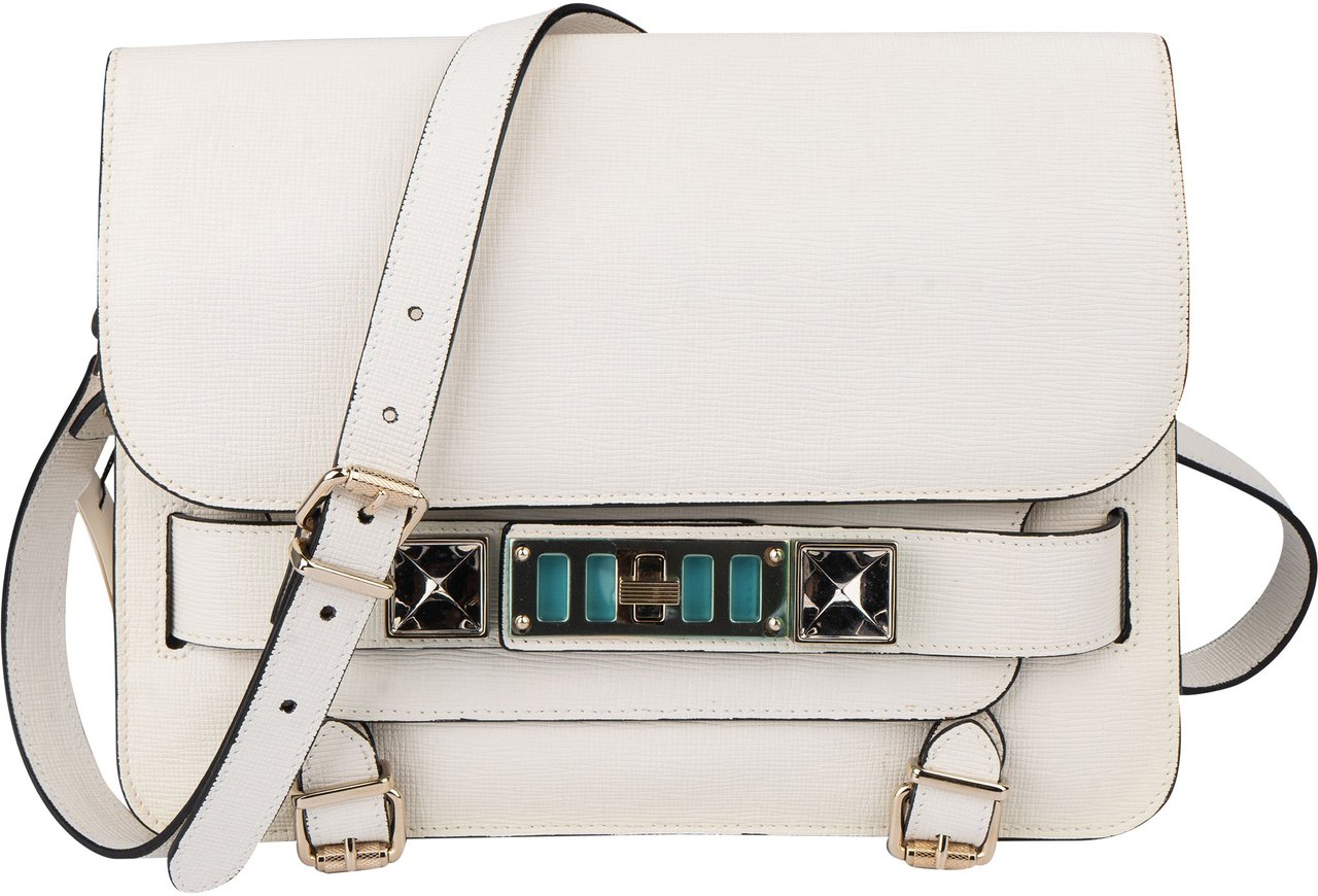 Proenza Schouler Proenza White Leather Schouler Crossbody Bag Wit