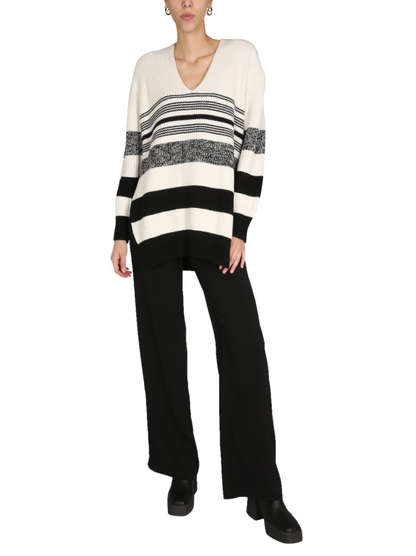 Proenza Schouler Oversized V-Neck Sweater Neutraal