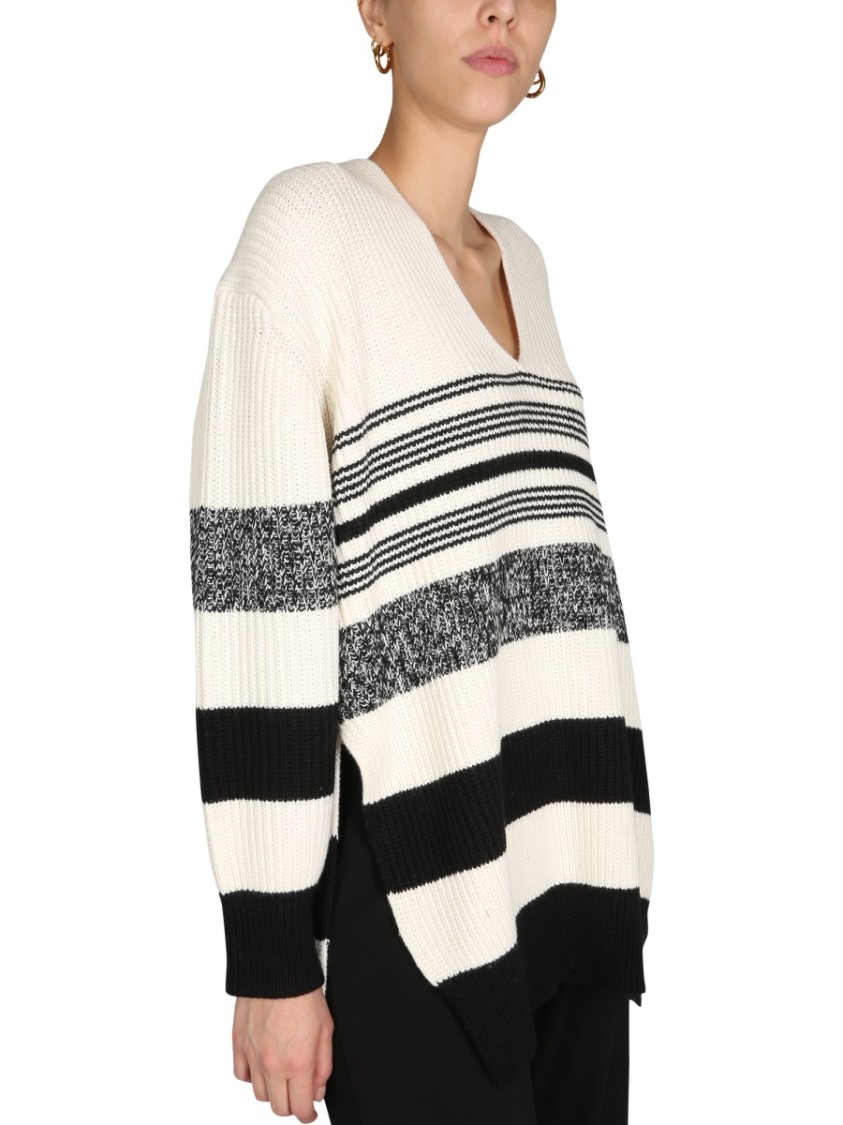 Proenza Schouler Oversized V-Neck Sweater Neutraal