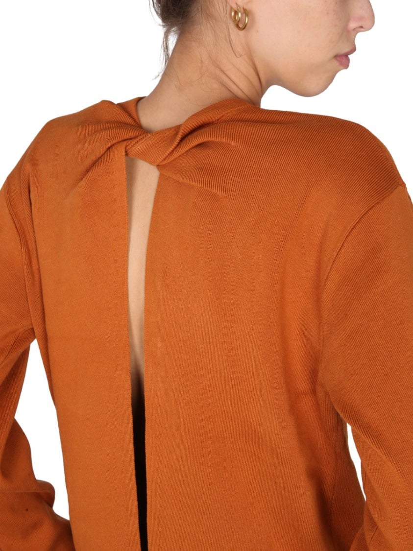 Proenza Schouler Silk Blend Knit Top Oranje