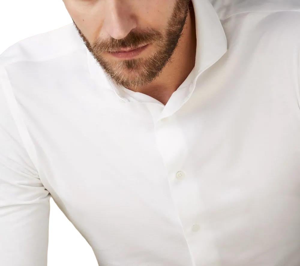 Profuomo Profuomo - Shirt x cutaway sf sc white - PP2HC10006 - 100 White Wit