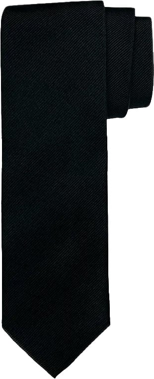 Profuomo - Tie silk woven black - PP5AA0020A - 001 Black Zwart