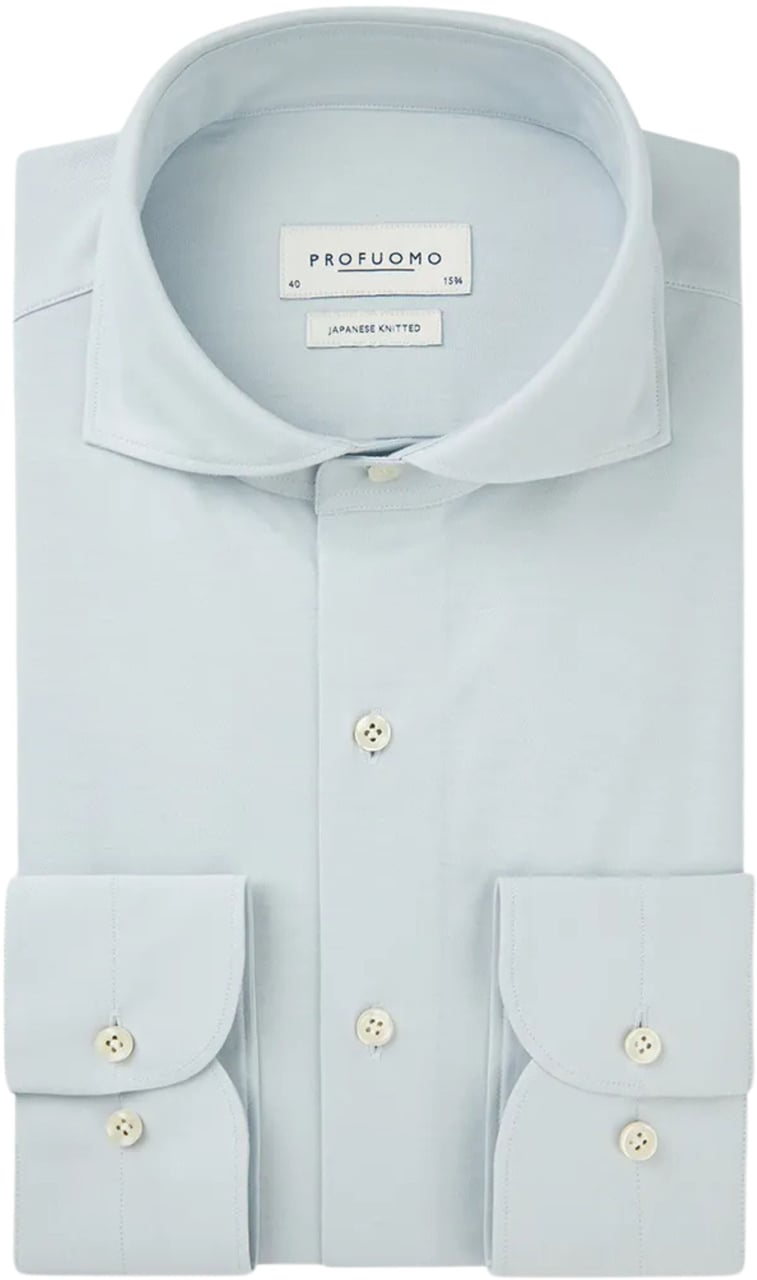 Profuomo Profuomo Lange Mouw Overhemden Lichtblauw Ppwh10002 Blauw