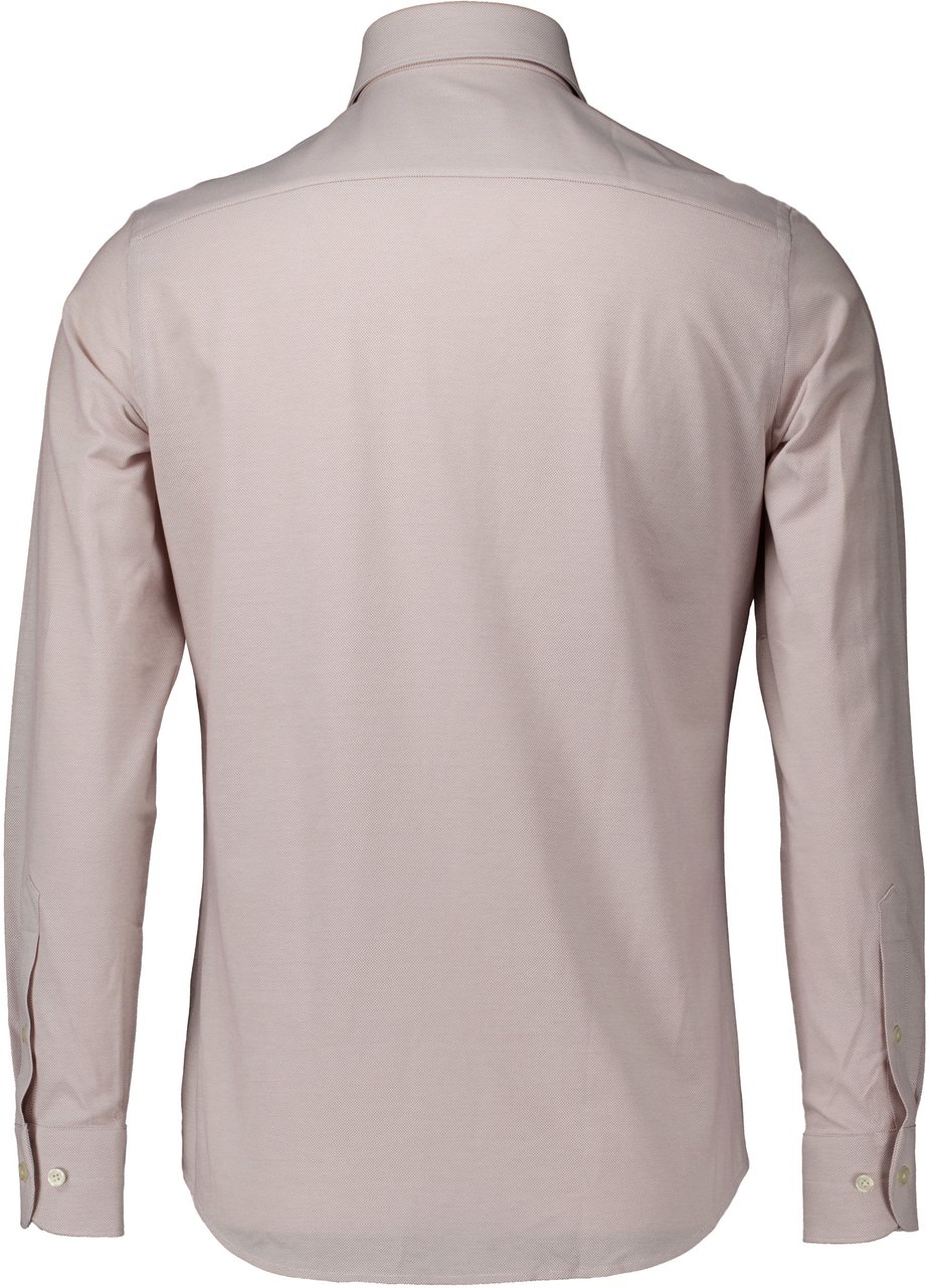 Profuomo Profuomo Lange Mouw Overhemden Donkerroze Ppwh10007 Roze