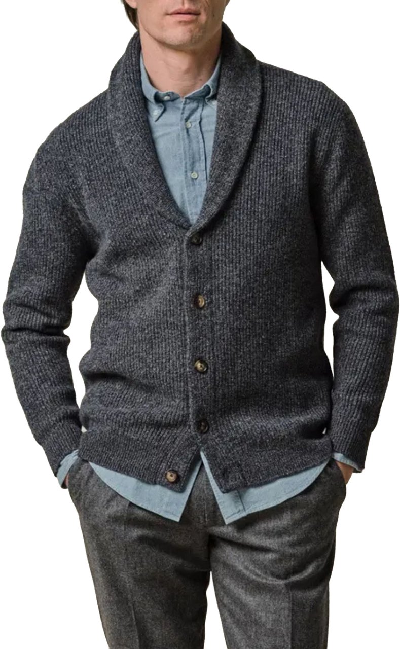 Profuomo Lange Mouw Overhemden Donkerblauw Ppwj30032 Blauw