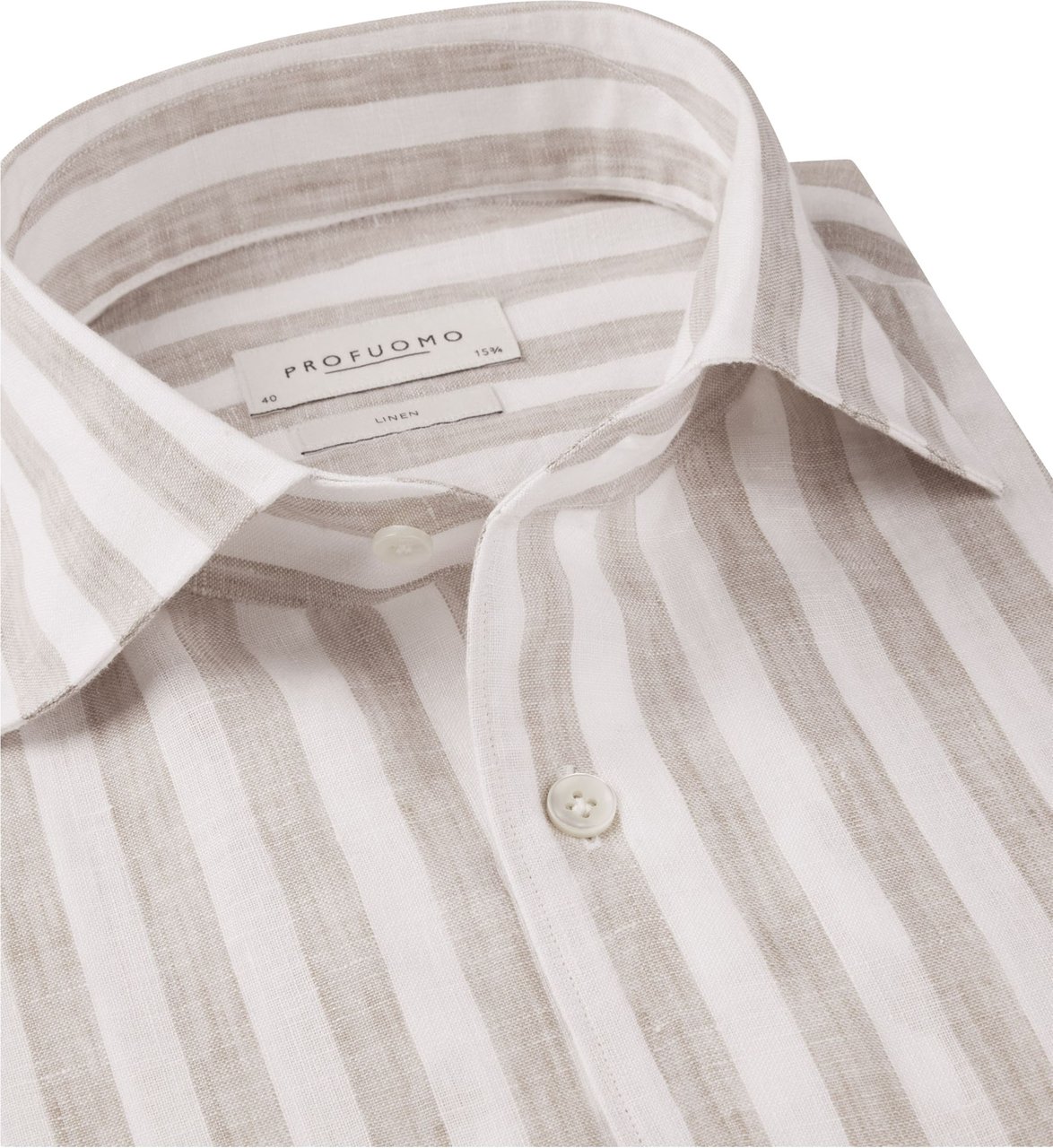 Profuomo Ppxh10019 Lange Mouw Overhemden Beige Ppxh10019 Beige