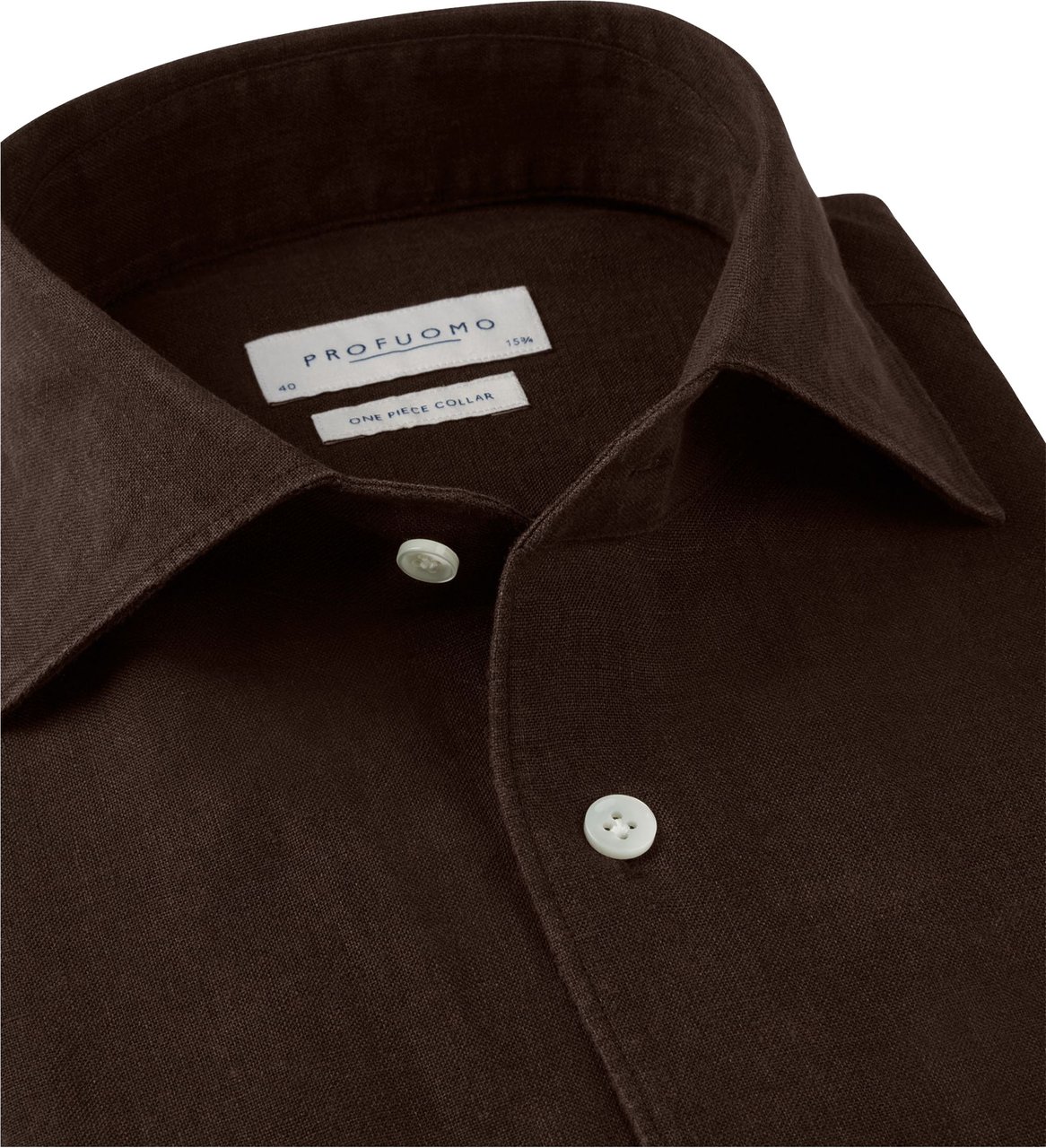 Profuomo Profuomo Ppxh10041 Lange Mouw Overhemden Donkerbruin Ppxh10041 Bruin