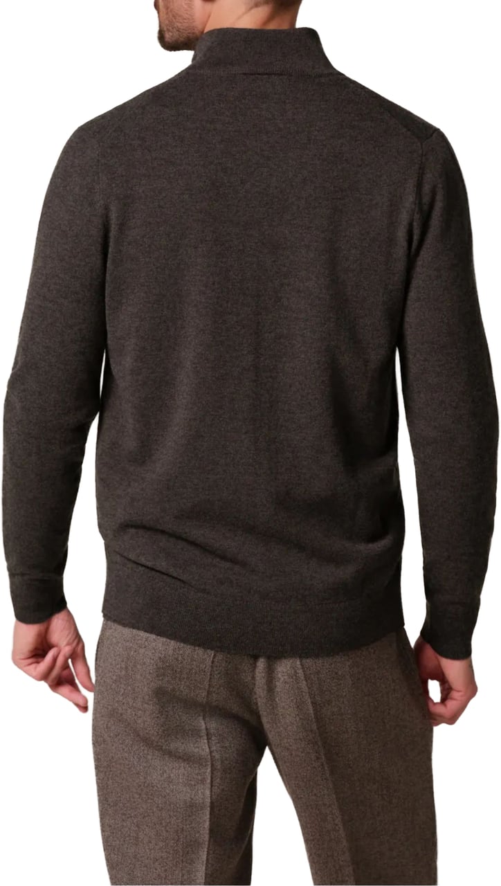 Profuomo Cardigan Full Zip Vesten Bruin Ppxj30013 Bruin