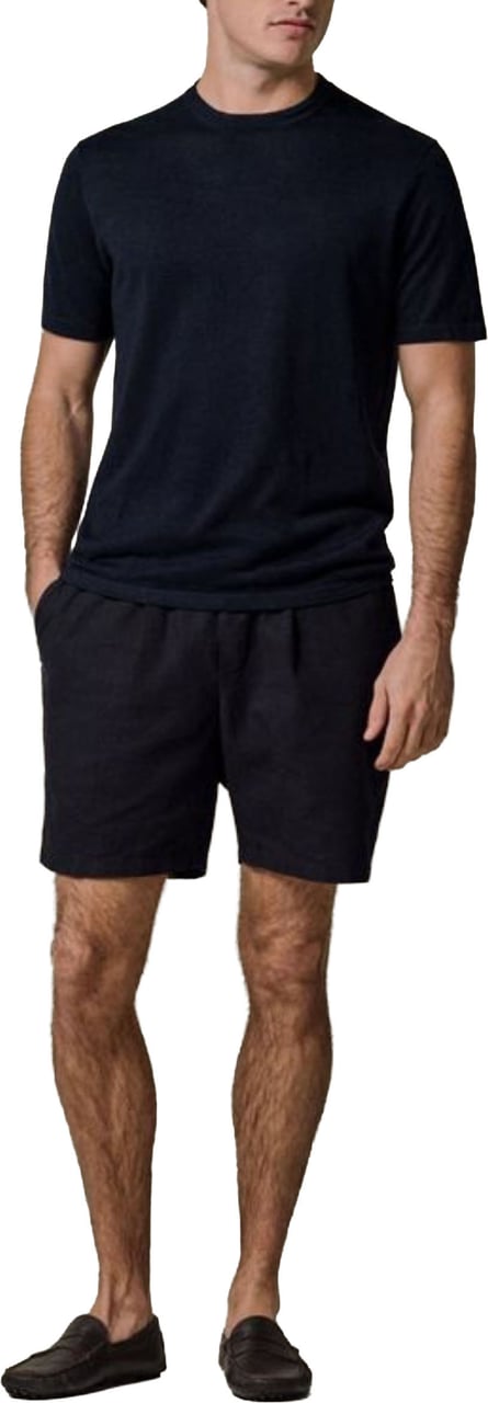 Profuomo T-shirt Crew Neck Ss T-shirts Donkerblauw Ppxt10006 Blauw