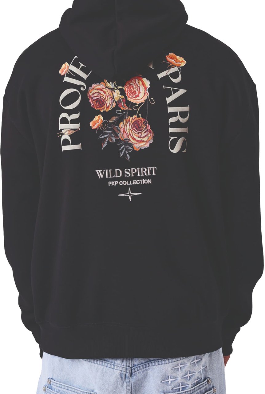 Project x Paris Project X Paris Gothic Roses Hoodie Zwart Zwart