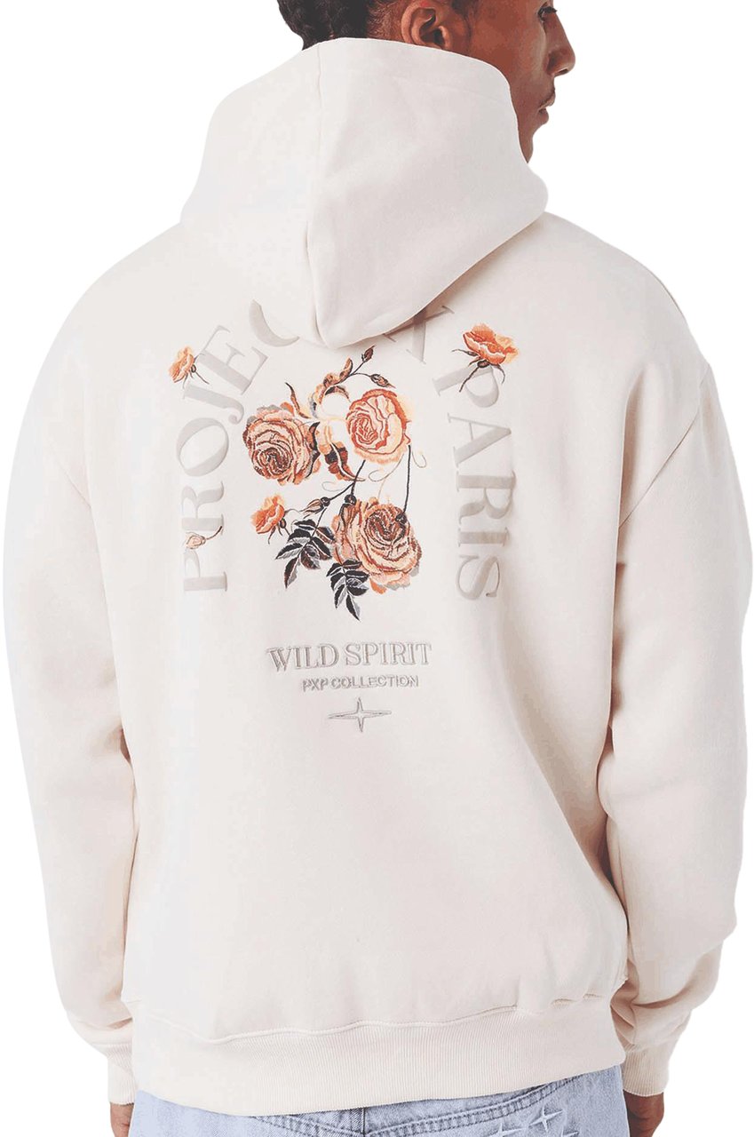 Project x Paris Project X Paris Gothic Roses Hoodie Crème Beige