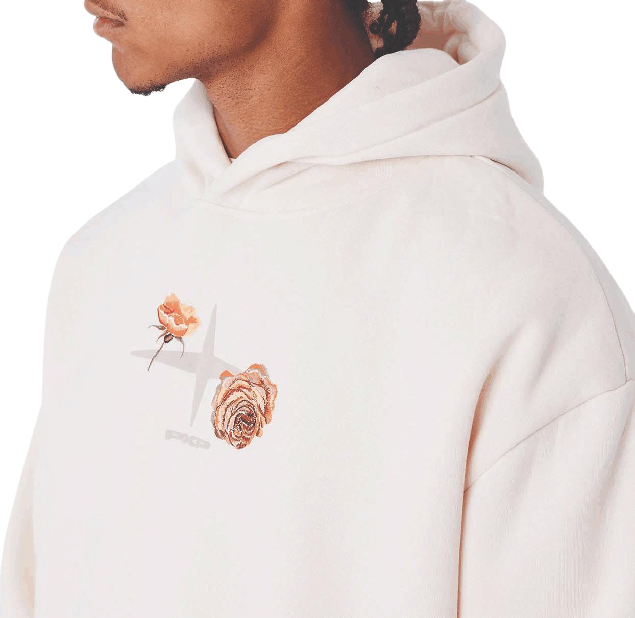 Project x Paris Project X Paris Gothic Roses Hoodie Crème Beige