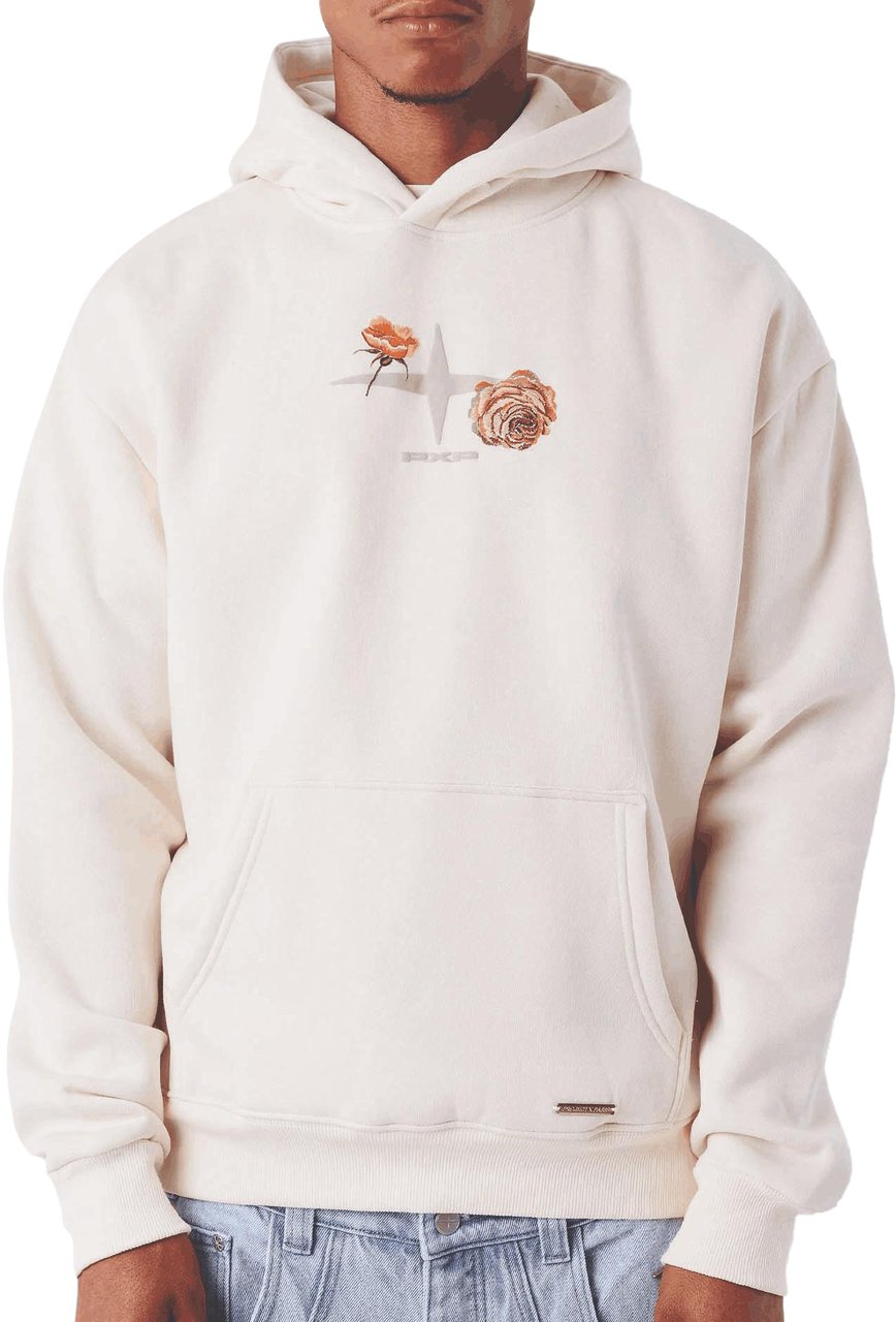 Project x Paris Project X Paris Gothic Roses Hoodie Crème Beige