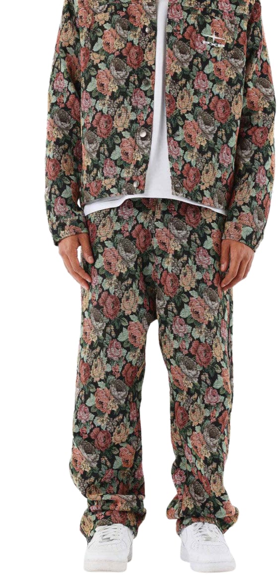 Project x Paris Project X Paris Floral Broek Zwart Blauw