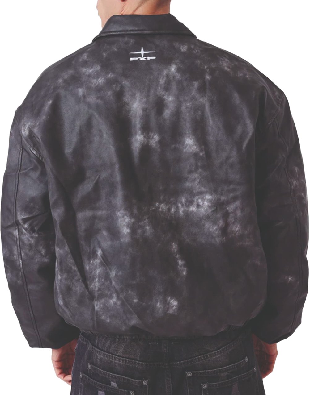 Project x Paris Project X Paris Coal Leather PXP Bomber Jacket Zwart