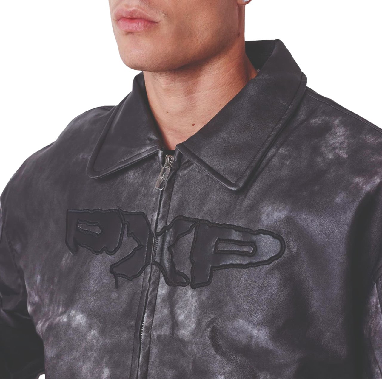 Project x Paris Project X Paris Coal Leather PXP Bomber Jacket Zwart