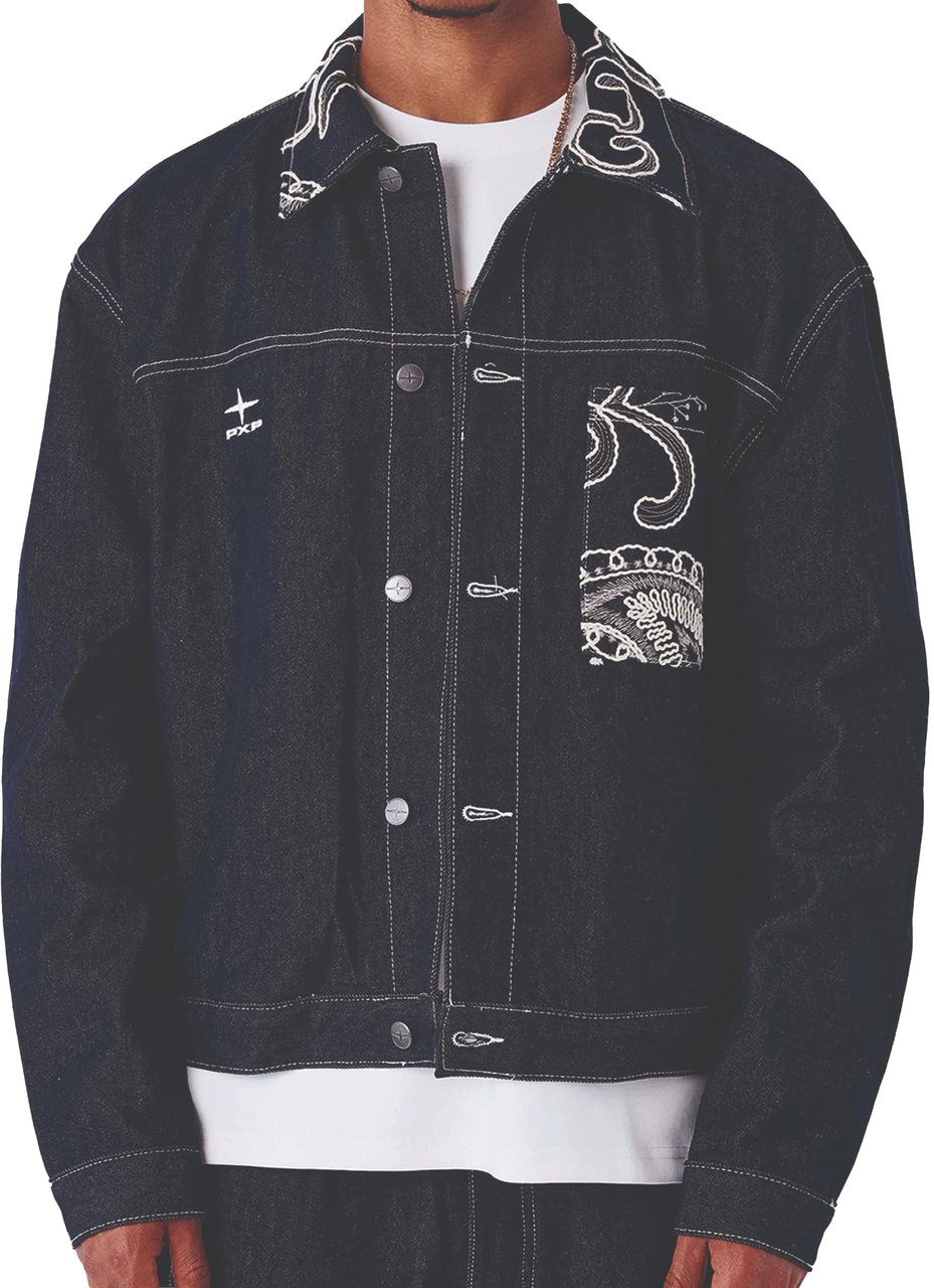 Project x Paris Project X Paris Bandana Jacket Minimal Donkerblauw Blauw