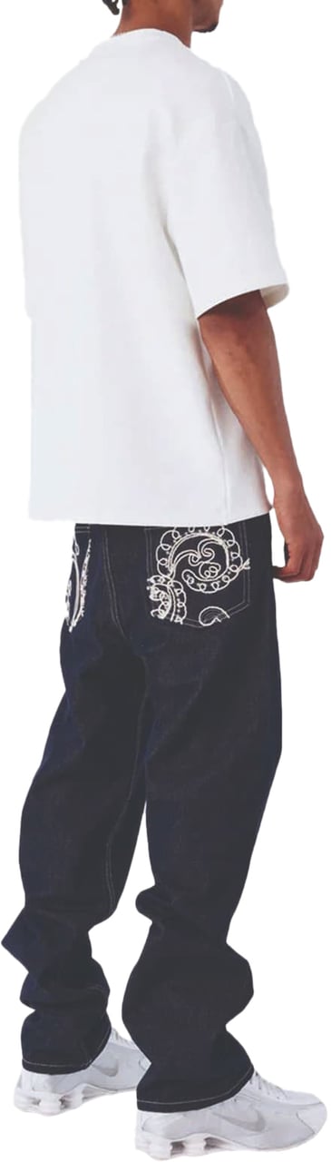 Project x Paris Project X Paris Bandana Denim Broek Donkerblauw Blauw