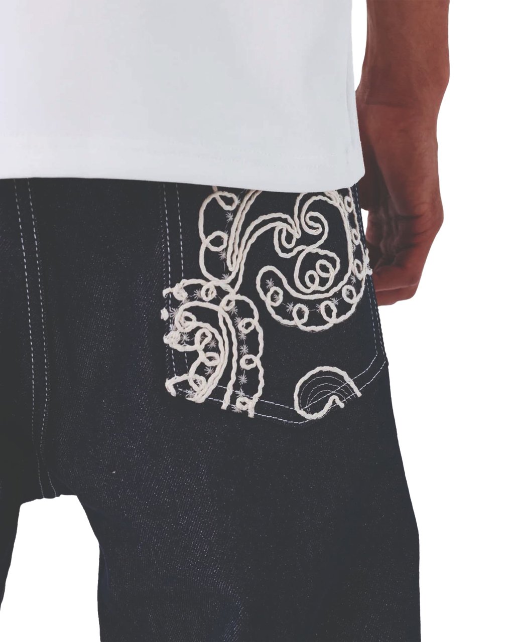 Project x Paris Project X Paris Bandana Denim Broek Donkerblauw Blauw