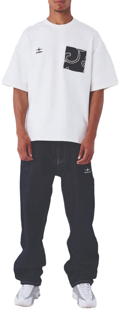 Project x Paris Project X Paris Bandana Denim Broek Donkerblauw Blauw