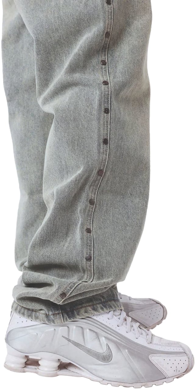 Project x Paris Project X Paris Grey Studs Denim Grijs Lichtgrijs