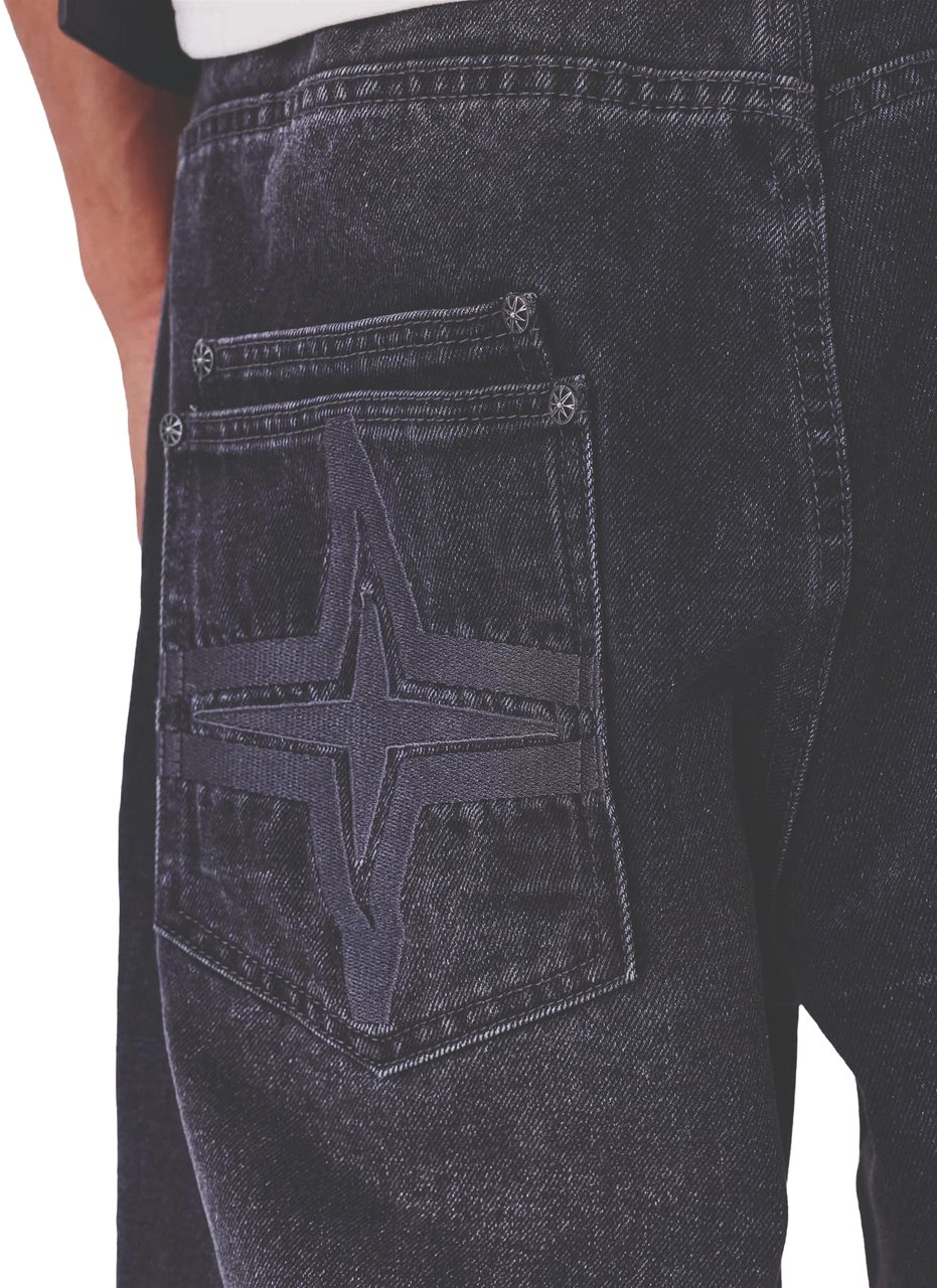 Project x Paris Project X Paris Baggy Denim Zwart Zwart